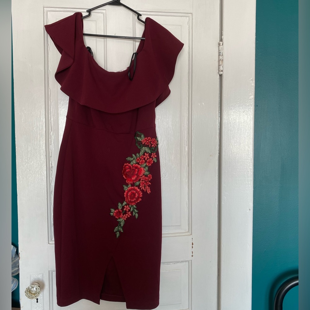 Burgundy Dress